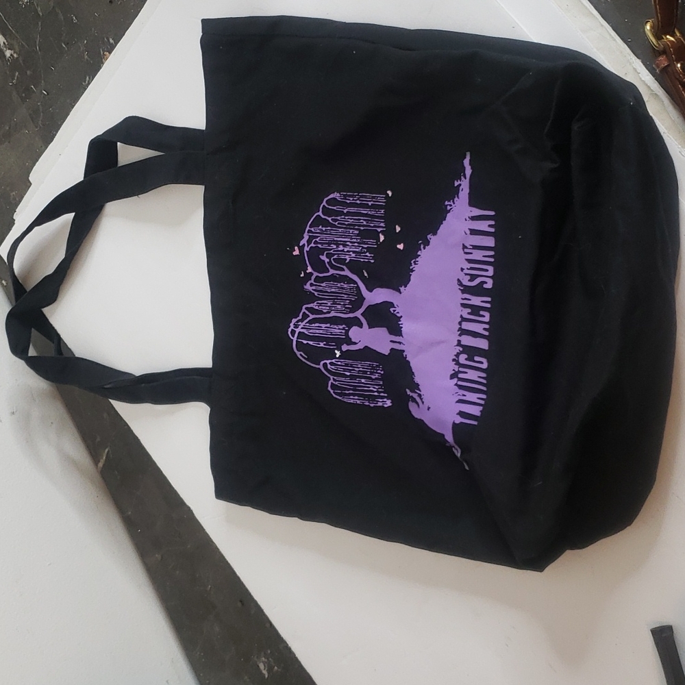 Taking Back Sunday Emo Band Vintage Purple & Black Tote Bag